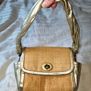 Summer Straw Coach purse